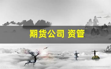 期货公司 资管(期货公司资管业务排名)_https://www.xzdzcjx.com_科创板_第1张